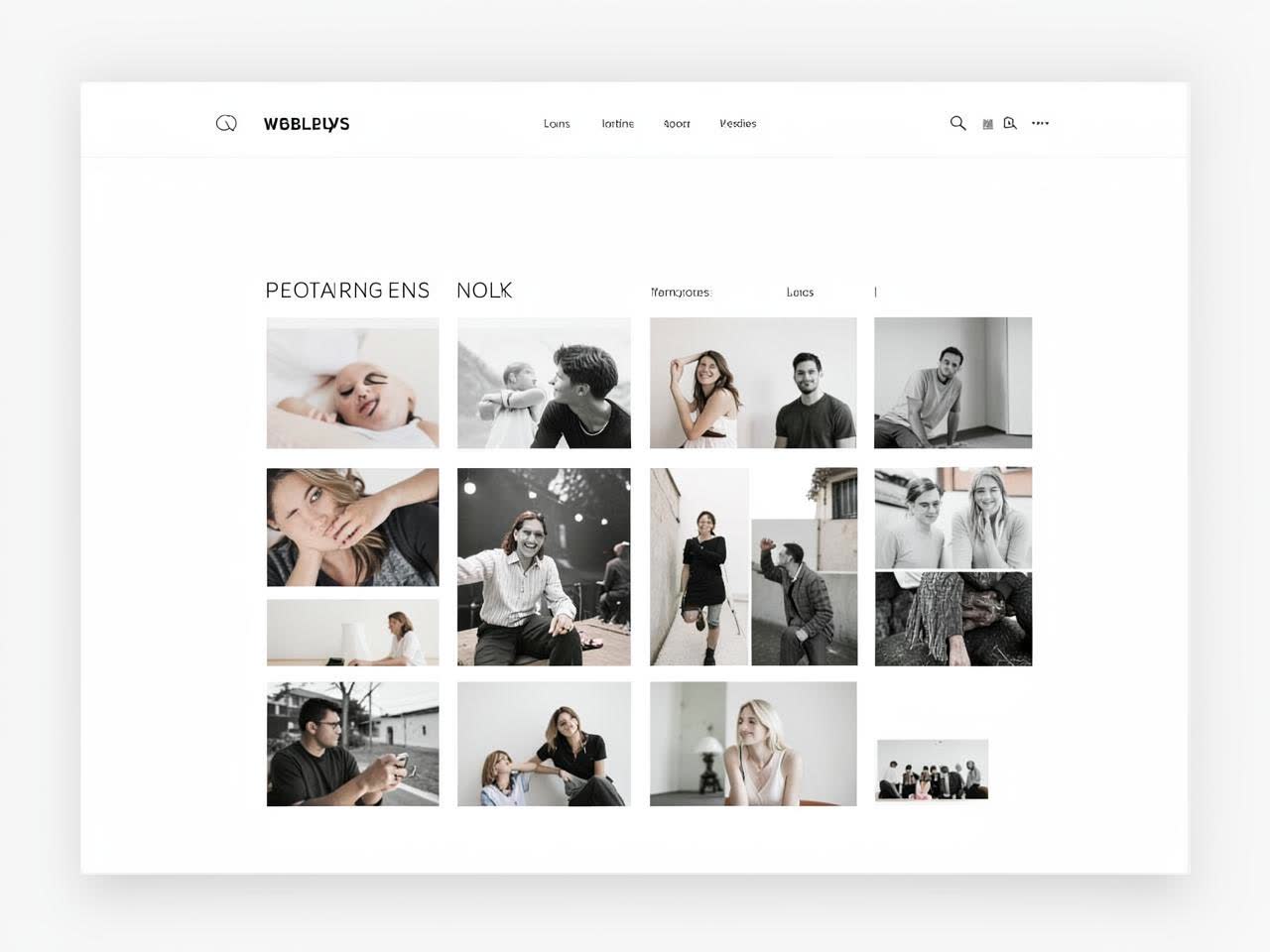 Photographer Portfolio website design concept by WebBuild Agency